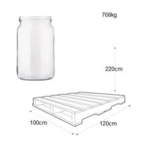 Magas befőttesüveg 720 ml