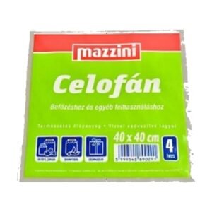 MAZZINI befőző celofán 40×40 cm, 4 ív