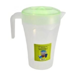 Műanyag kancsó tetővel, 2 l, áttetsző