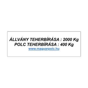 Salgo teherbírás matrica