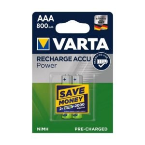 VARTA Power tölthető AAA akku 800 mAh, 2 db