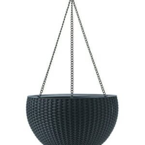 Függő virágtartó gömb, antracit (Keter Sphere)