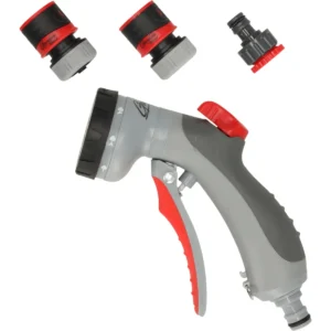 Locsolópisztoly-készlet 8 funkciós TRIGGER CONTROL, 4 részes – Dedra 80N211