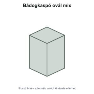 Bádogkaspó ovál mix