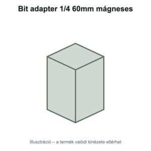 Bit adapter 1/4 60mm mágneses