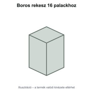 Boros rekesz 16 palackhoz