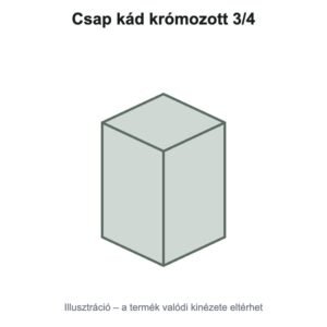 Csap kád krómozott 3/4