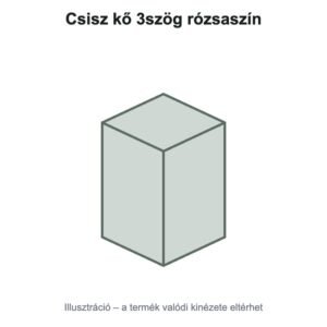 Csisz kő 3szög rózsaszín