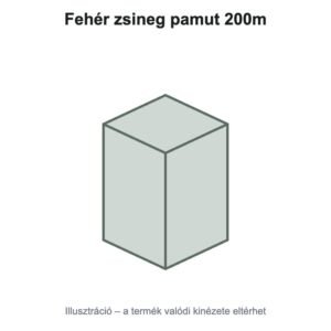 Fehér zsineg pamut 200m