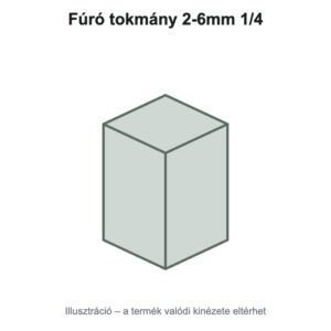 Fúró tokmány 2-6mm 1/4