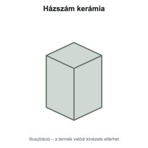 Házszám kerámia