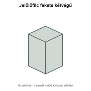 Jelölőfilc fekete kétvégű