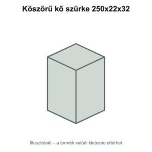 Köszörű kő szürke 250x22x32