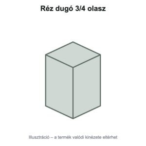 Réz dugó 3/4 olasz