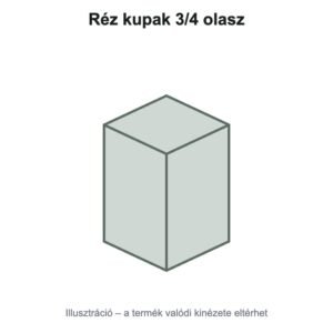 Réz kupak 3/4 olasz