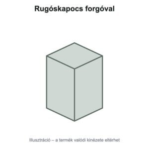 Rugóskapocs forgóval