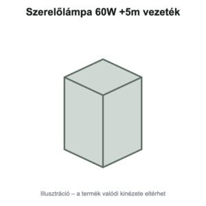 Szerelőlámpa 60W +5m vezeték