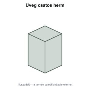 Üveg csatos herm