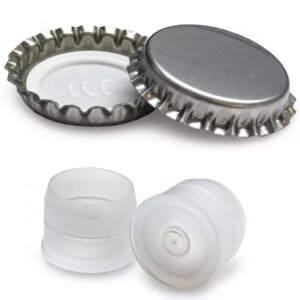 Inox koronazár 29 mm bidullal