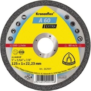 Klingspor vágókorong 115 × 1 mm, acél/inox