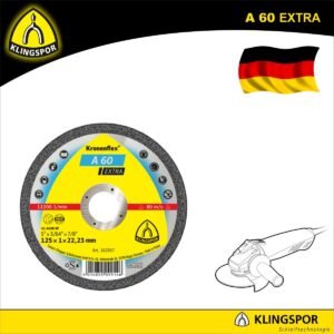 Klingspor vágókorong 125 × 1,0 mm A60 Extra, acél/inox