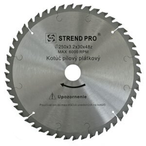 Körfűrészlap fához 250 × 30 mm, 40 fog, keményfém – Strend Pro SuperSaw NWP