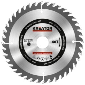 Kreator keményfém körfűrészlap fához 130 x 20 mm, 40 fog KRT020403
