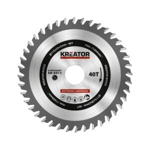 Kreator keményfém körfűrészlap fához 115 x 20 mm, 40 fog KRT020435