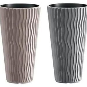 Lofly virágtartó kőhatású 49 cm, kőszürke (Prosperplast)