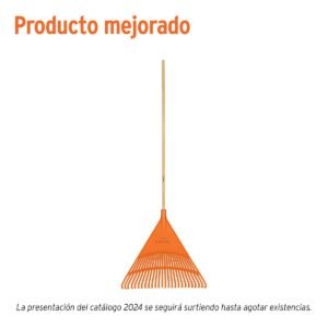 Lombseprű műanyag, 26 ágú, merev, 61 cm, 122 cm nyél (Truper EP-26R)