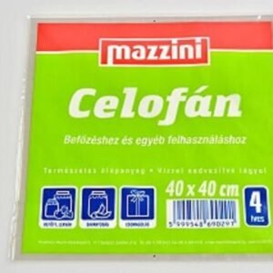 MAZZINI befőző celofán 40×40 cm, 4 ív