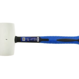 GEKO Premium fehér gumikalapács 70 mm, 32 oz (900 g fej), üvegszálas nyéllel (G72257)