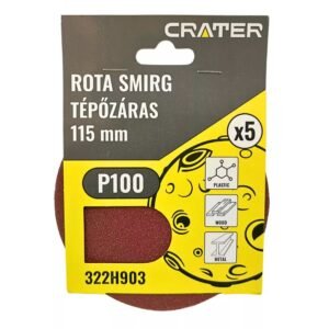 Rota tépőzáras csiszolókorong 115-125