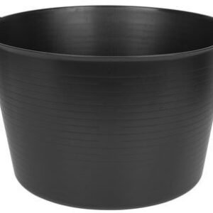 Strend Pro Flexi építőipari vödör fogantyúkkal, 55 l, fekete