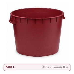 Szüretelőkád 110 l, bordó, élelmiszeripari